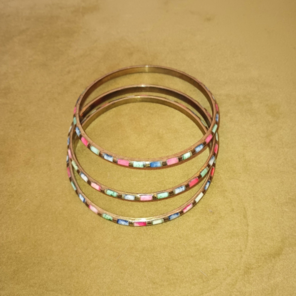 3 Bangles mother of pearl
